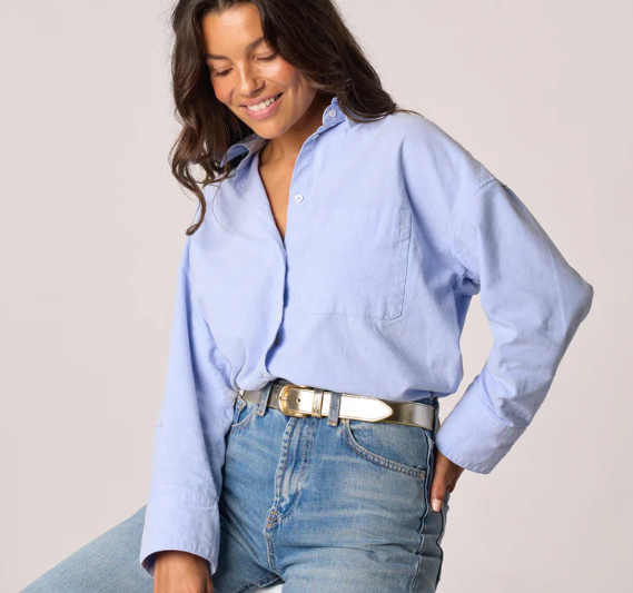 Ceinture dorée cuir glossy - Billybelt