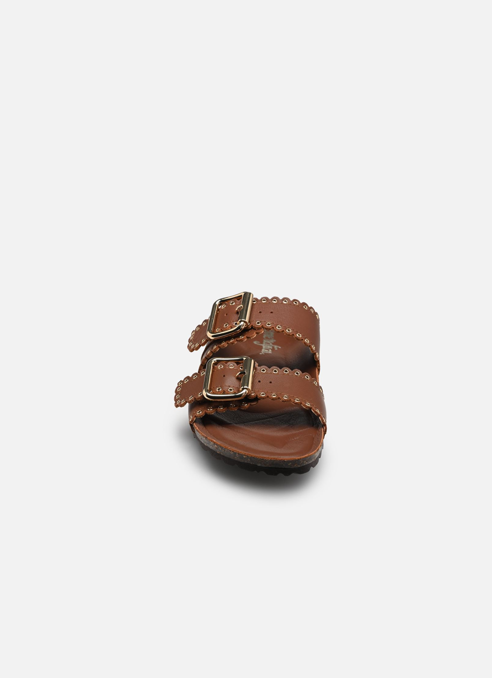 Sandales plates - Arianna en marron - Semerdjan