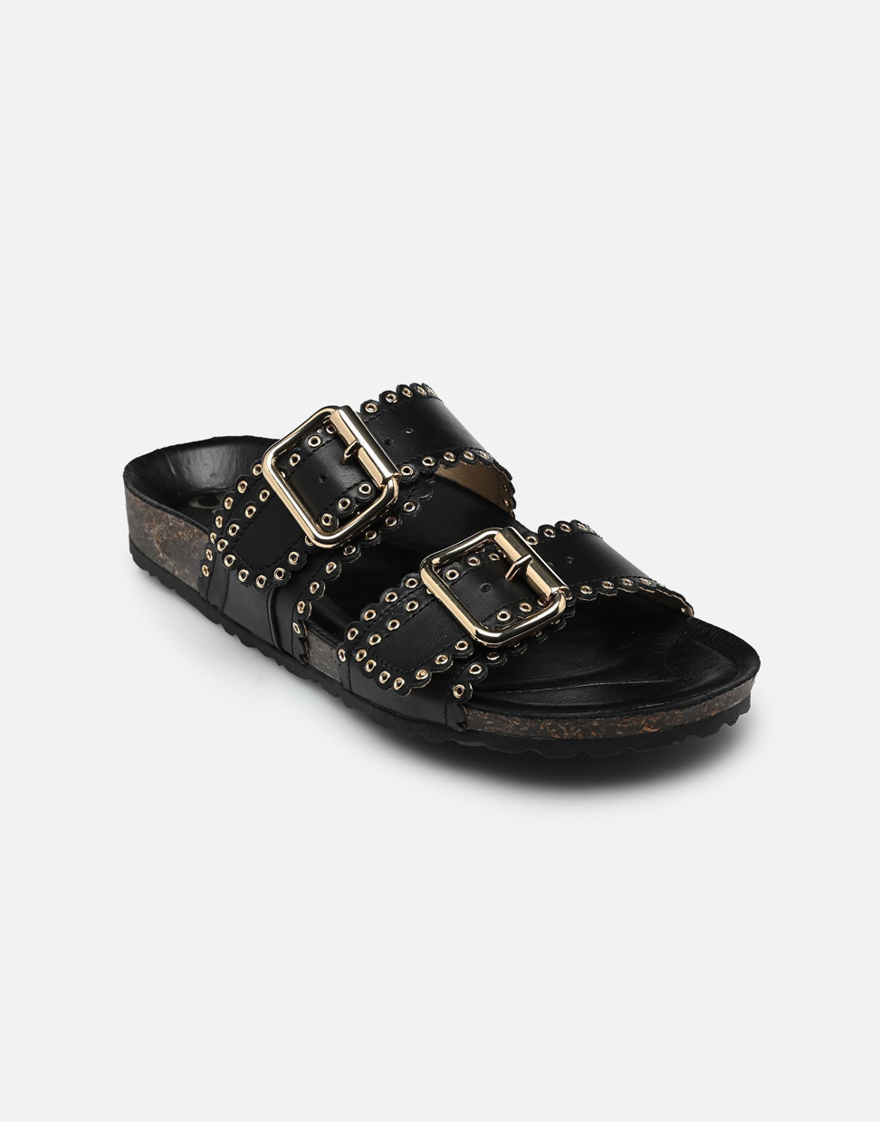 Sandales plates - Arianna en noir - Semerdjan