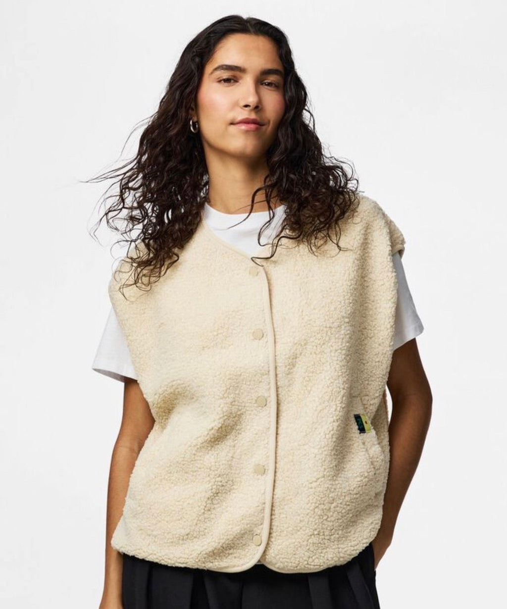Gilet beige - Katty - Pieces