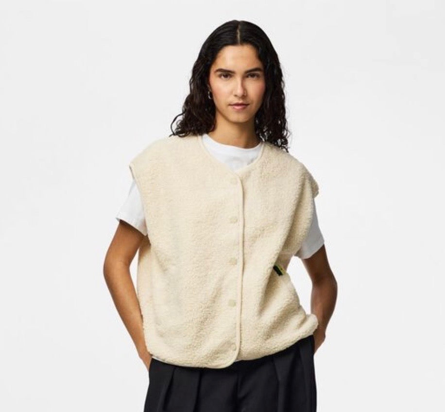 Gilet beige - Katty - Pieces