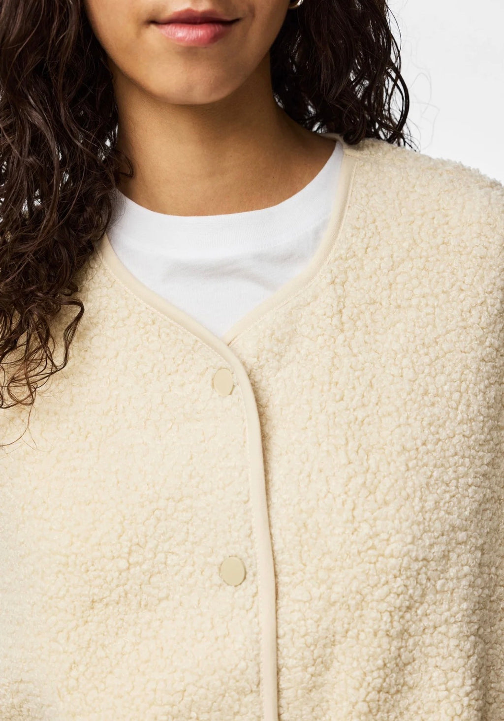 Gilet beige - Katty - Pieces