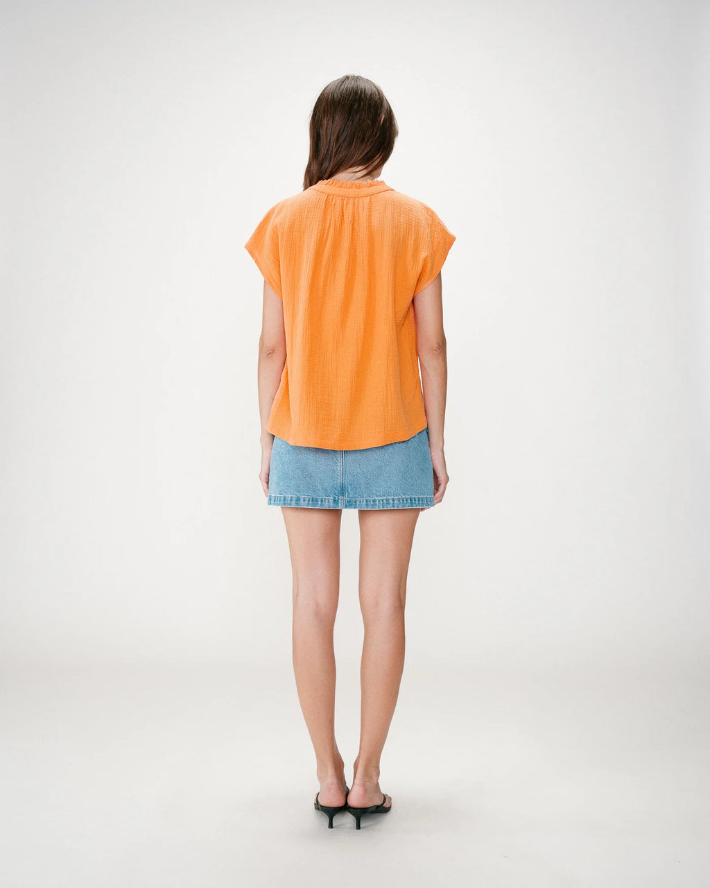 Blouse - Wesra orange - Grace & Mila